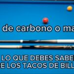 🎱💨Descubre los increíbles tacos de billar de fibra de carbono: calidad y precisión en cada jugada